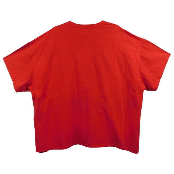 Germainer Oversized Red Graphic T-Shirt One Size - Picture 9 of 9